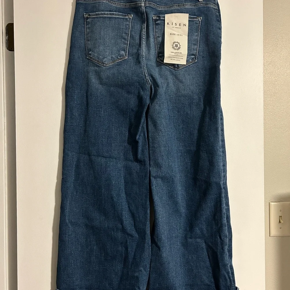 NWT - Risen Wide Leg Women's Blue Jeans - Picture 2 of 3